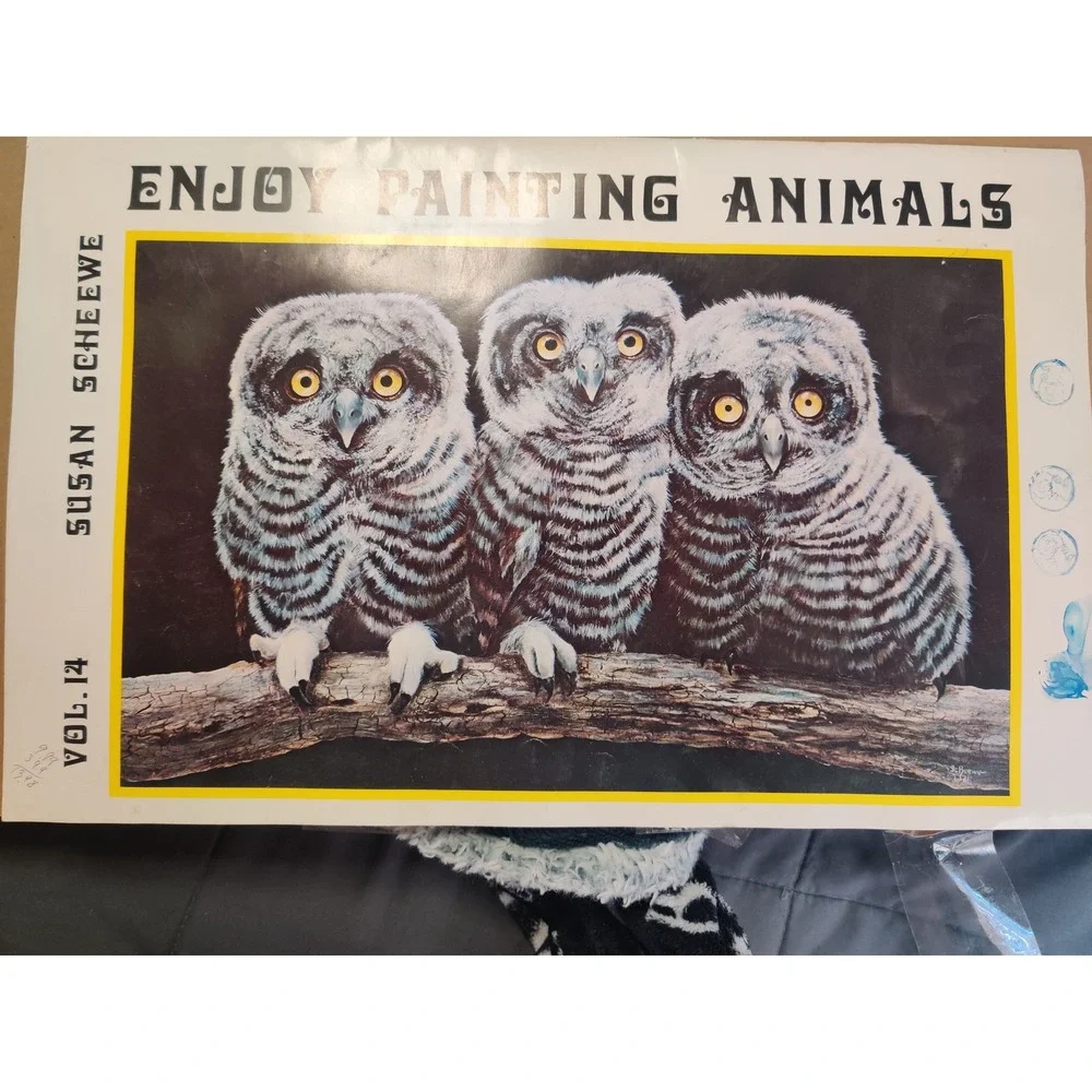 Vintage Susan Scheewe Enjoy Painting Animals Vol 14 Instruction Book Wildlife